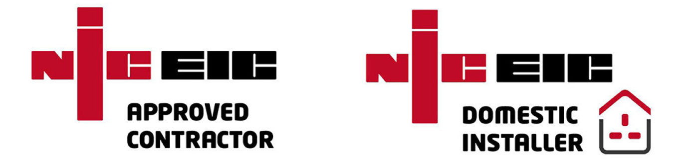 NICEIC Approved Contractor, NICEIC Domestic Installer